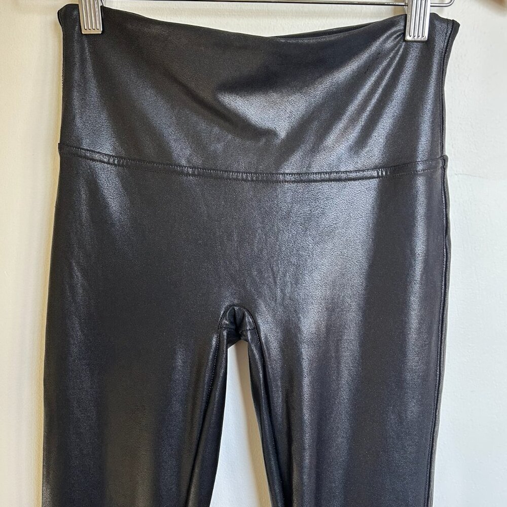 SPANXshape™ Faux Leather Leggings Size M – Slightly Worn, Excellent Condition